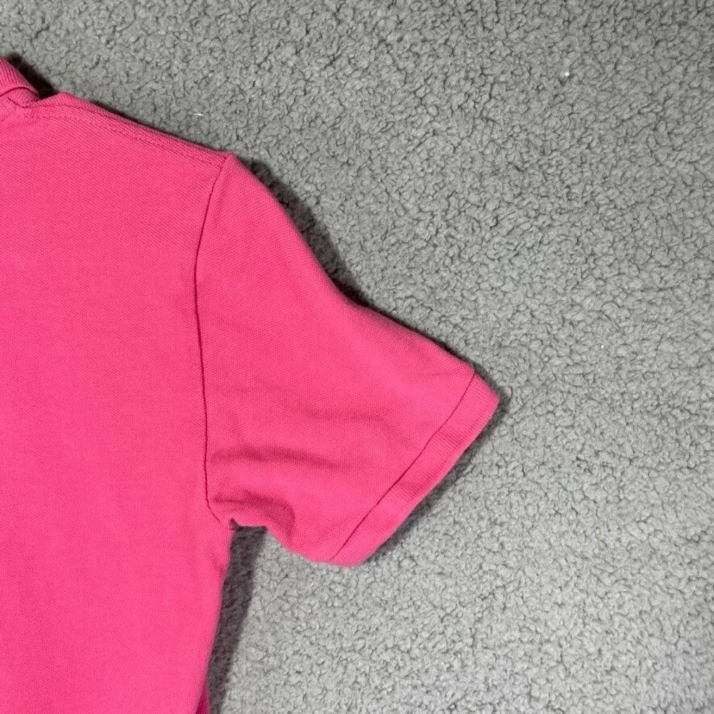 Aeropostale Polo Womens XS Pink Short Sleeve Logo Pique Casual Preppy Top 000684
